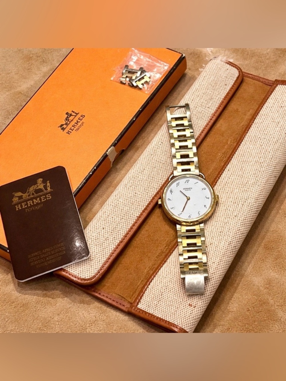 Hermès Arceau Dual-Tone Bracelet Watch - Picture 2 of 16